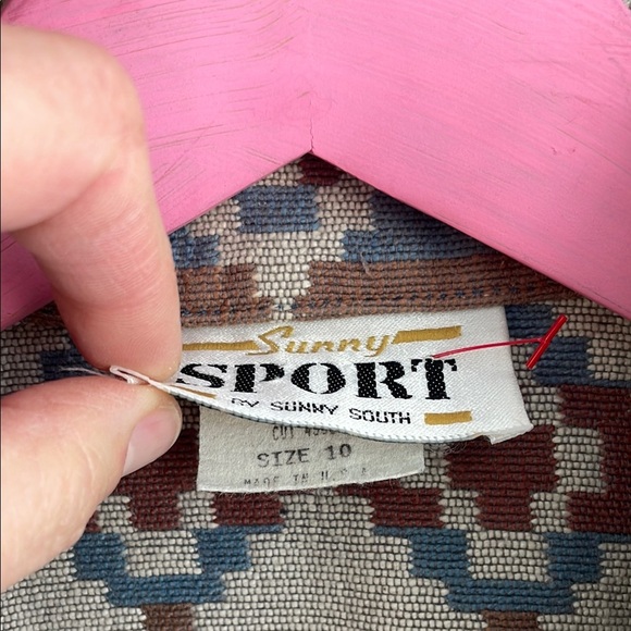 Vintage Sunny Sport Pendleton like Aztec Jacket - Picture 4 of 8